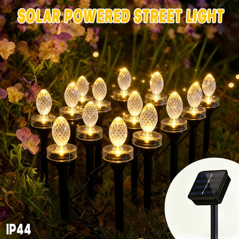 Outdoor Lighting Wedding Decor - Yeni Güneş Enerjili Bahçe Lambası, 20