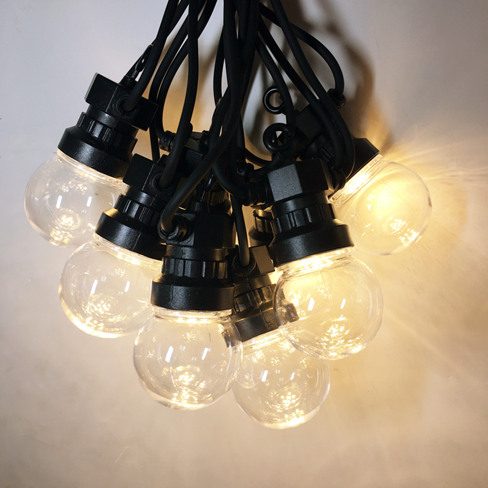 Outdoor Lighting Wedding Decor - IP65 G50 Beyaz Kablolu Sütlü Top