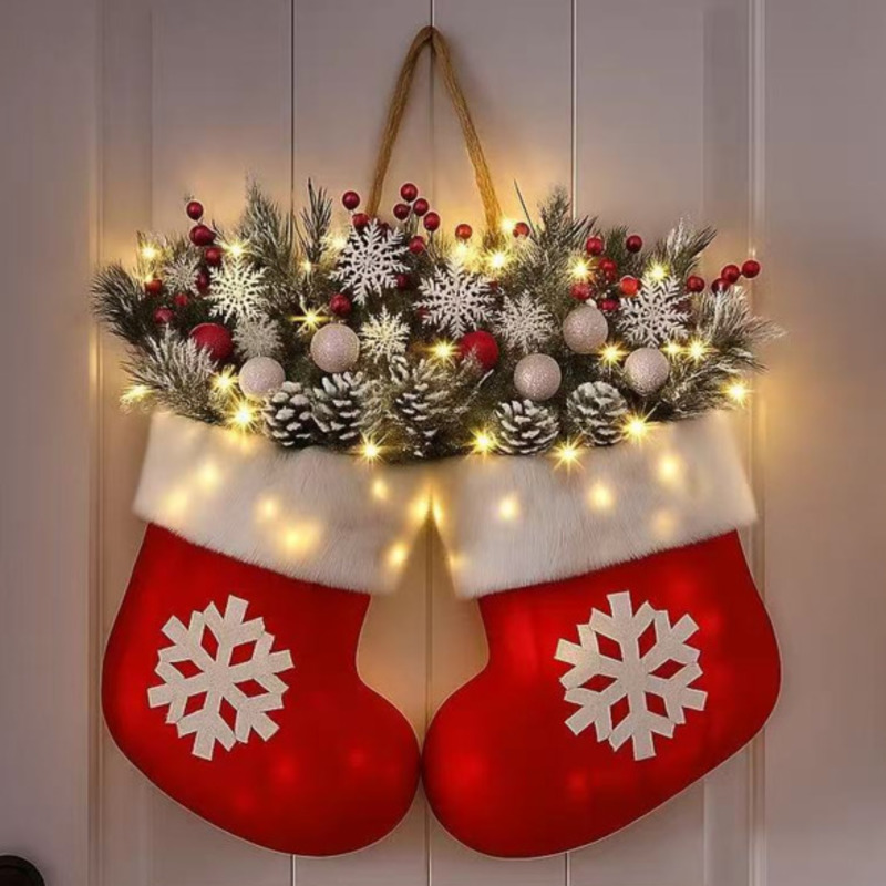 Noel Işıklı Çelenk Eldiven Süs - Outdoor Lighting Wedding Decor incelemesi ve fiyatı