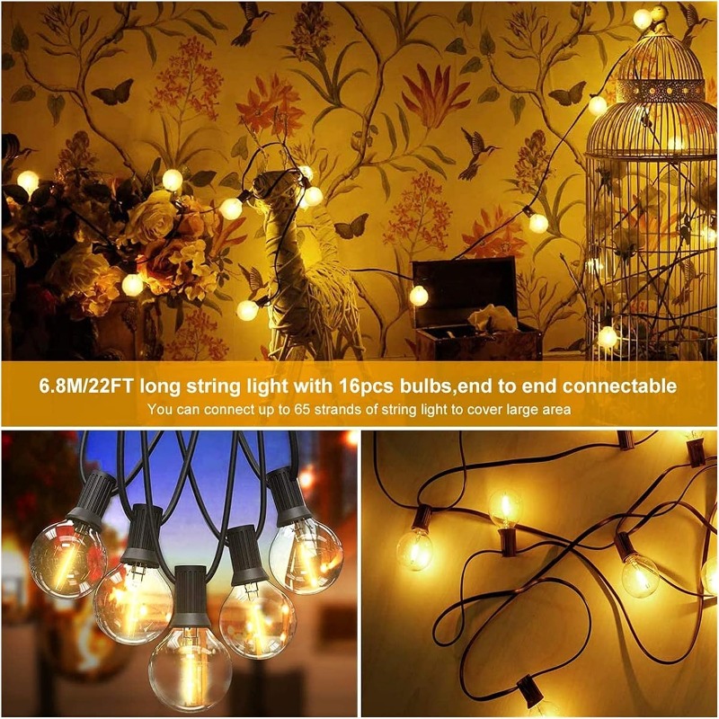 LED Dış Mekan Işık Zinciri 64F - Outdoor Lighting Wedding Decor incelemesi ve fiyatı